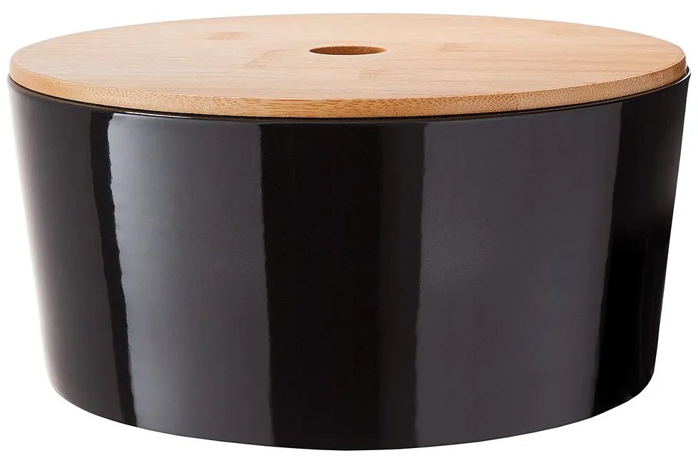 KARLTON BROS Dóza na cibuľu 22 cm - čierna