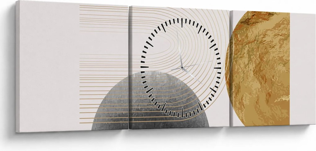 Obraz - Rustic Arches N⁰2 (s hodinami) (90x30 cm)
