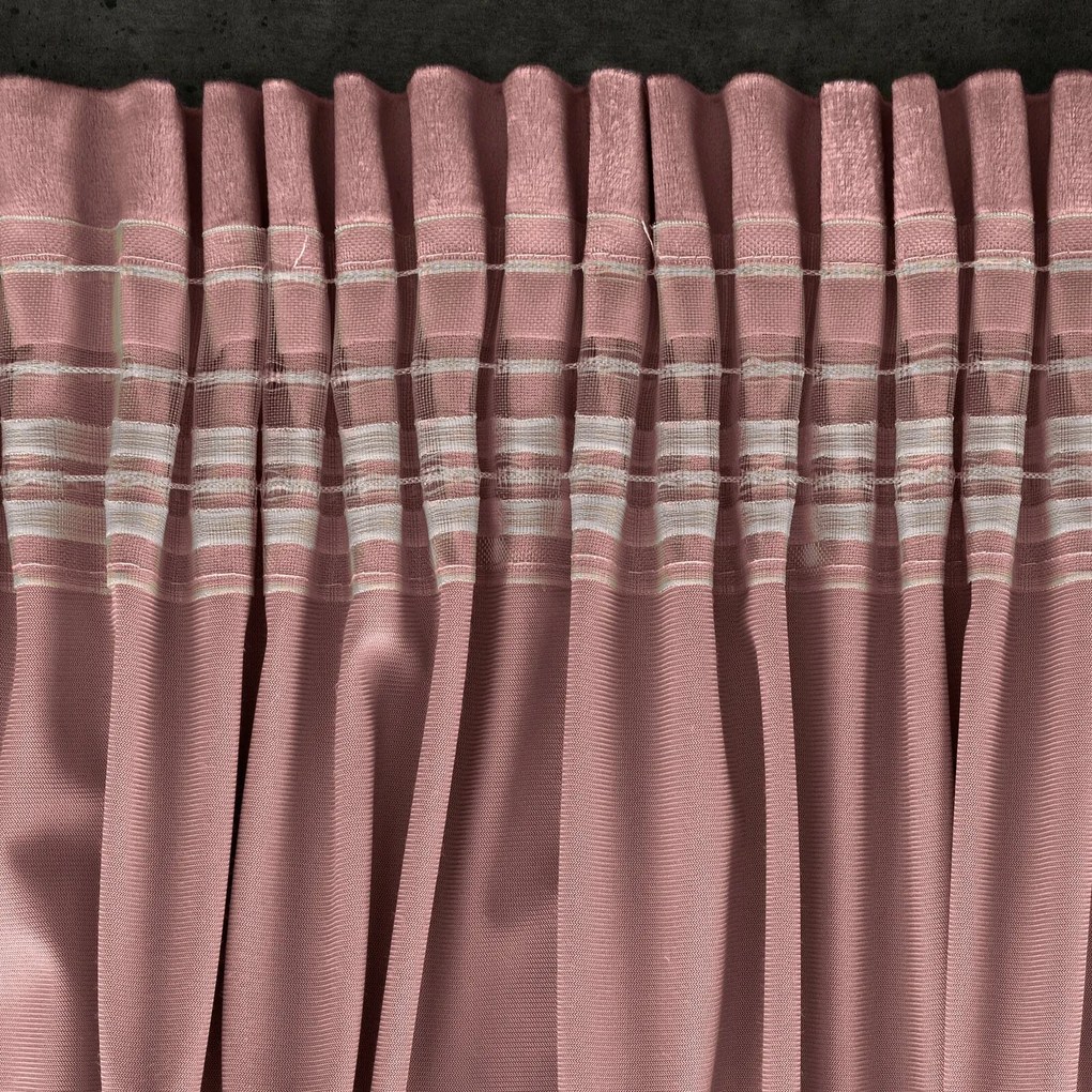ZATEMŇOVACÍ ZÁVES NA PÁSKE ROSA 140X270 CM STARORUŽOVÁ