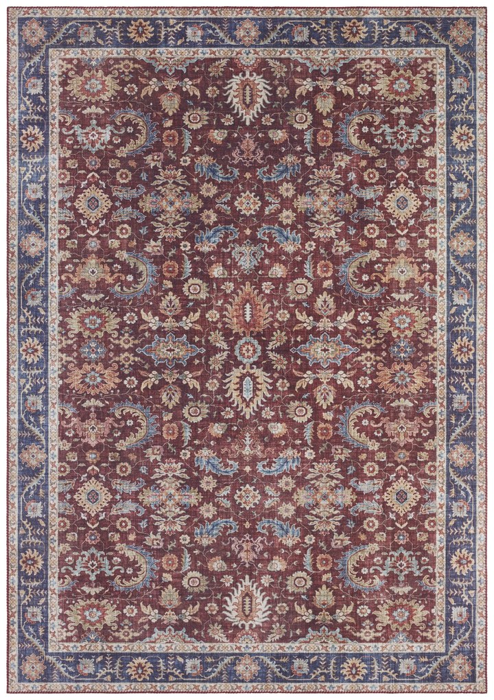 Hanse Home, Kusový koberec Asmar 104004 Bordeaux/Red, 80x200, červená, chodba / predsieň