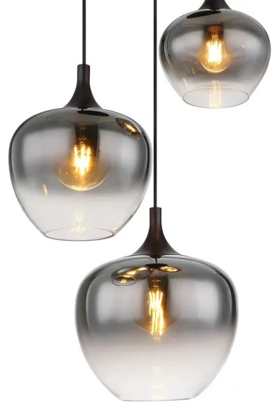 Globo 15548-3H - Luster na lanku MAXY 3xE27/40W/230V čierna