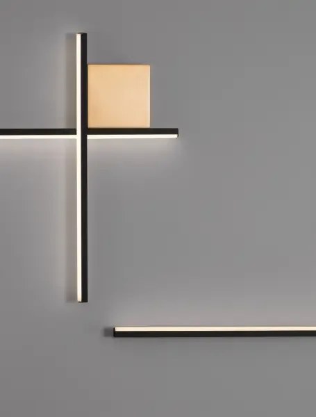 Dizajnové nástenné svietidlo Cross 50 zlatá