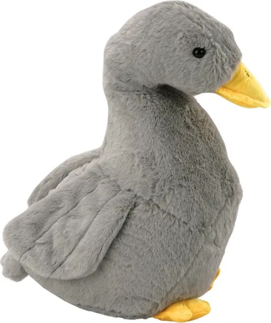 LEAN Toys Plyšová hus maskot, sivá objímacia kačica 40 cm