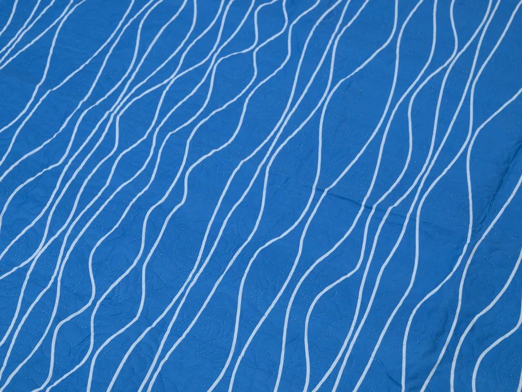 Prehoz na posteľ LIORA, modrý Rozmer: 170 x 210 cm
