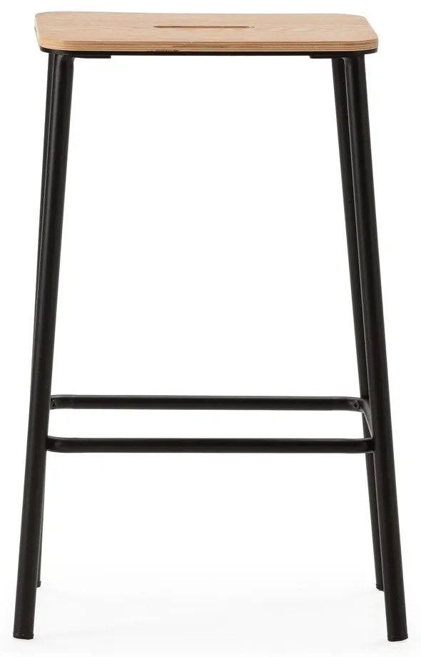 Čierne barové stoličky v súprave 2 ks (výška sedadla 65 cm) Abba – Marckeric