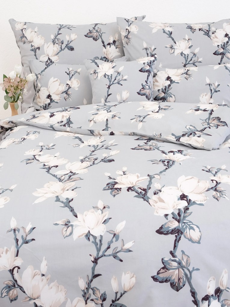 Predĺžené bavlnené obliečky Renforcé - Johari šedé