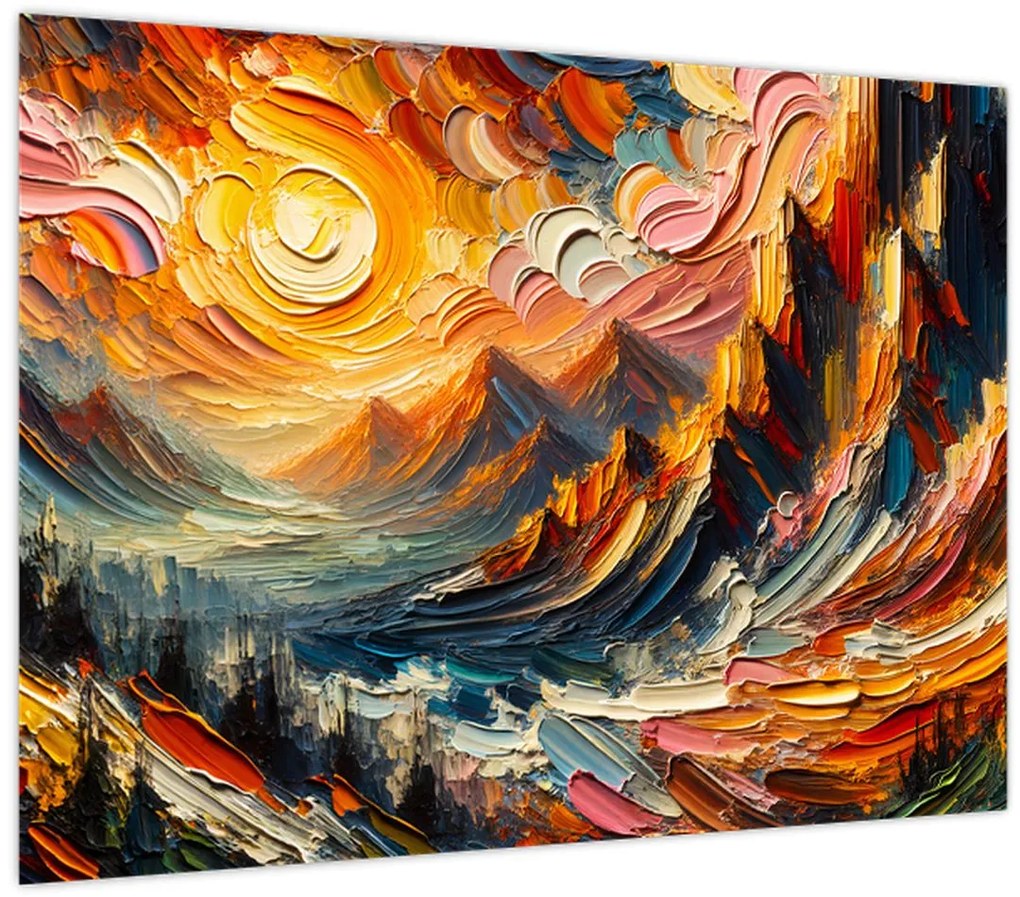 Obraz - Hory zalité slnkom (70x50 cm)