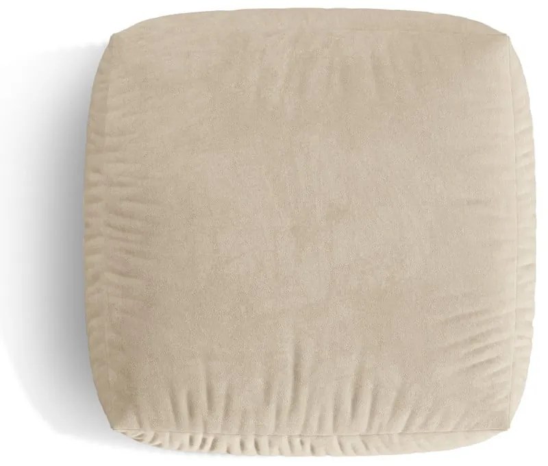 Béžová zamatová modulárna podnožka Martina – Micadoni