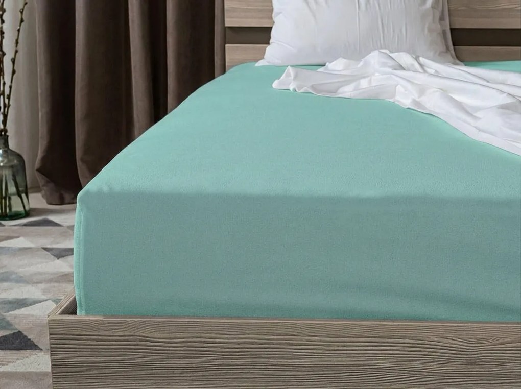 Jersey plachta mentolová 90 x 200 cm