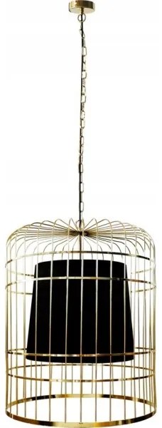 Luster na reťazi LONGIS 2xE27/60W/230V pr. 60 cm zlatá/čierna