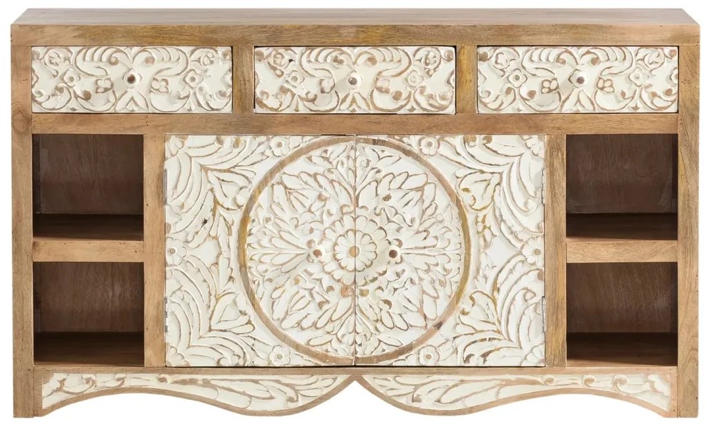furniture-nabytek.cz - Masivní koupelnová sada Delhi z mangového dřeva, lakovaná, hnědá
