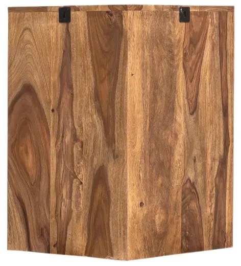 furniture-nabytek.cz - Masívna nástenná skrinka do kúpeľne Lagos z palisandra, lakovaná, hnedá – 60×32×65 cm