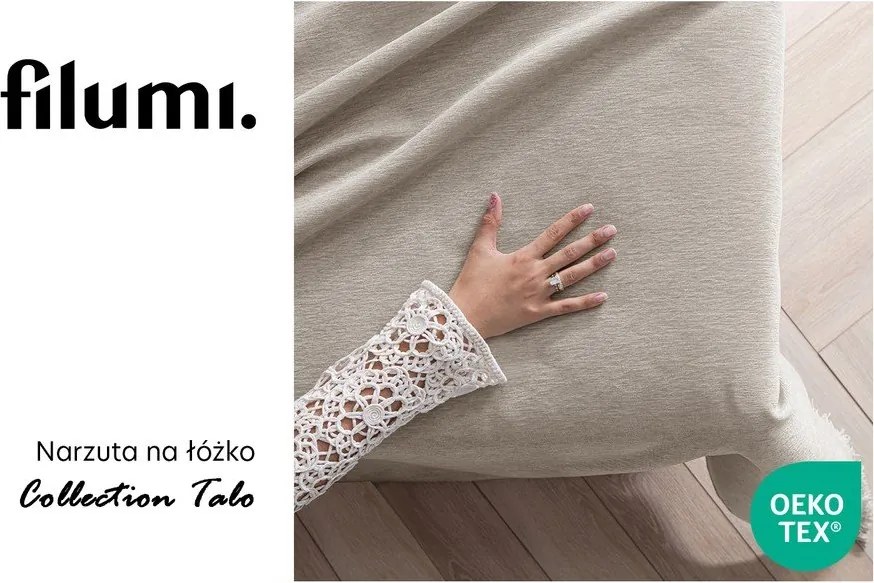 Béžový pléd zo ženilky 220x240 cm Talo – Filumi