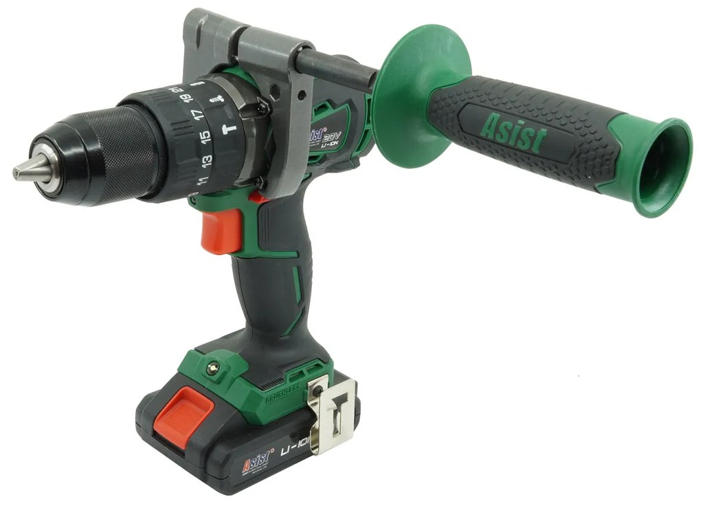 ASIST Aku vŕtačka 20V Li-Ion, bezuhlíkový motor, 2-rýchlostná