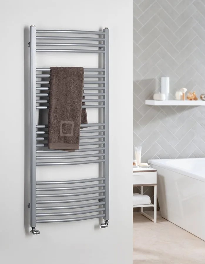 Aqualine, ORBIT Vykurovacie teleso oblé, 1320/450, 572 W, strieborná struktural, ILA34E