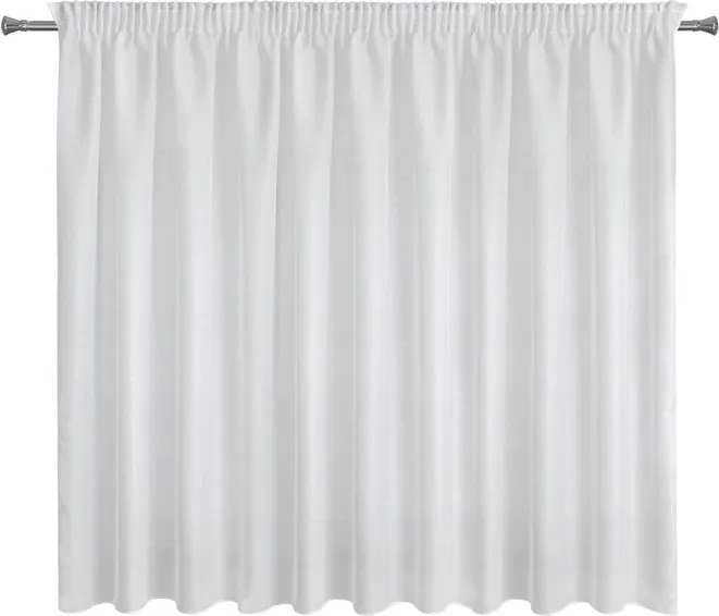 ZÁCLONA REBECCA NA PÁSKE 300X150 CM BIELA