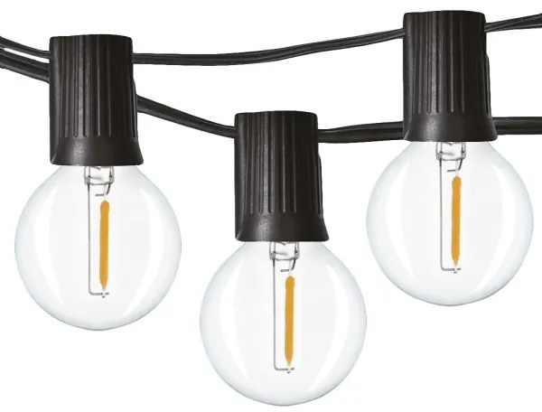 Solight WO794 - LED Vonkajší dekoračný reťaz GIRLANDA 25xE12 20m IP44 teplá biela