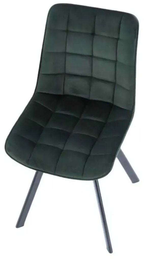 LuxuryForm DESIGN Stolička ORLEN VELUR - fľaškovozelená