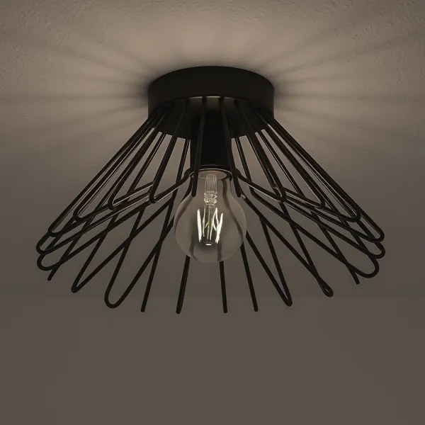 ONLI - Stropné svietidlo DUCCIO 1xE27/22W/230V pr. 30 cm čierna