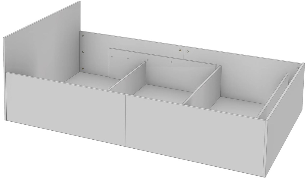 Jednolôžková posteľ Cezar II (biela) (s roštom a úl. priestorom). Vlastná spoľahlivá doprava až k Vám domov. 1069420