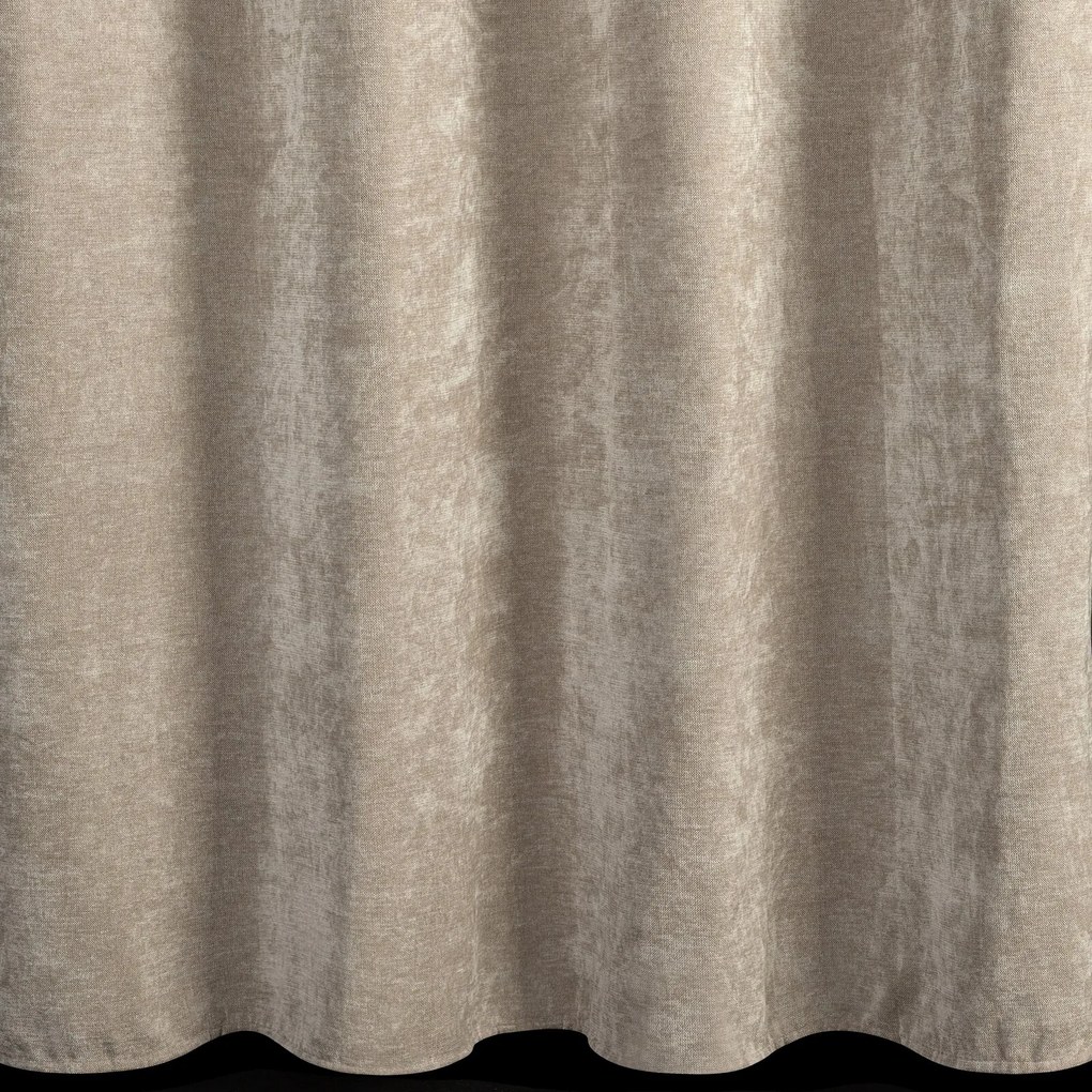 ZÁVES NA KRÚŽKOCH NILO 140X250 CM SVETLOHNEDÁ