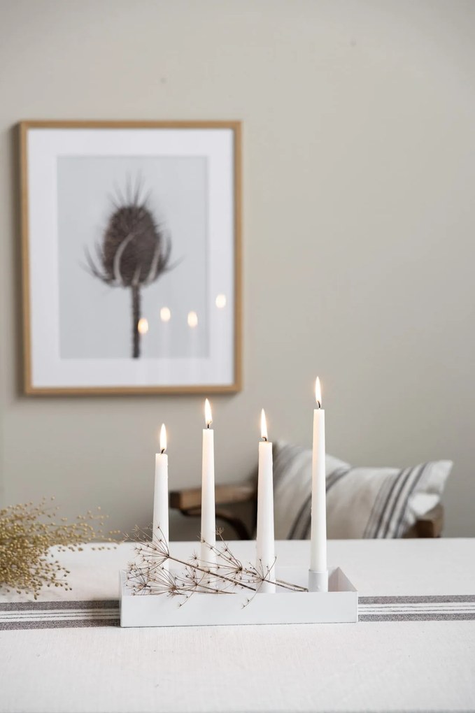 Storefactory Magnetický adventný svietnik Sund White