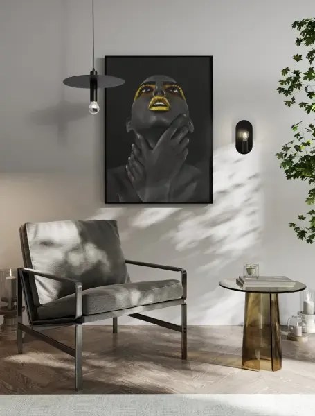 Luster na lanku Royal 35 čierne