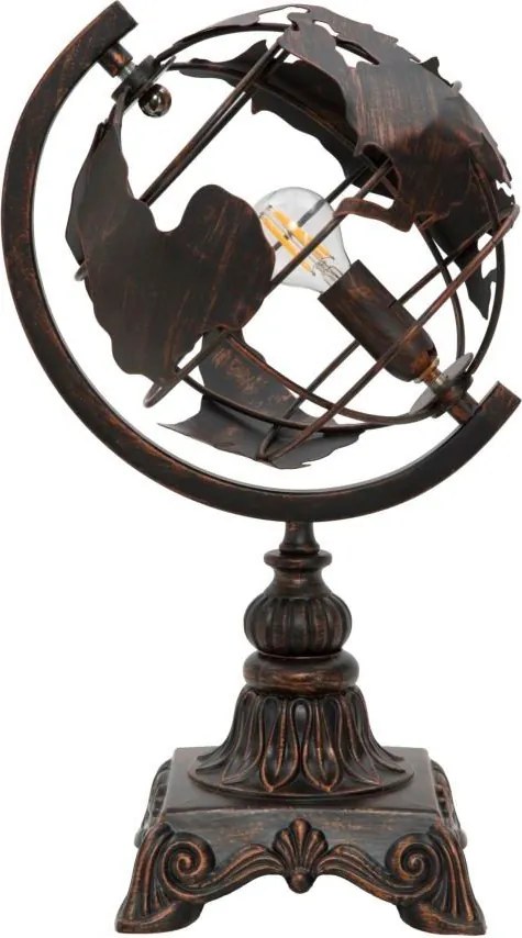 Čierna stolová lampa s kovovým tienidlom (výška 40 cm) World Industry – Mauro Ferretti