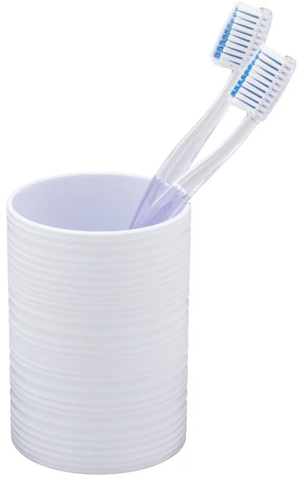 Biely plastový téglik na zubné kefky Lyon – Allstar