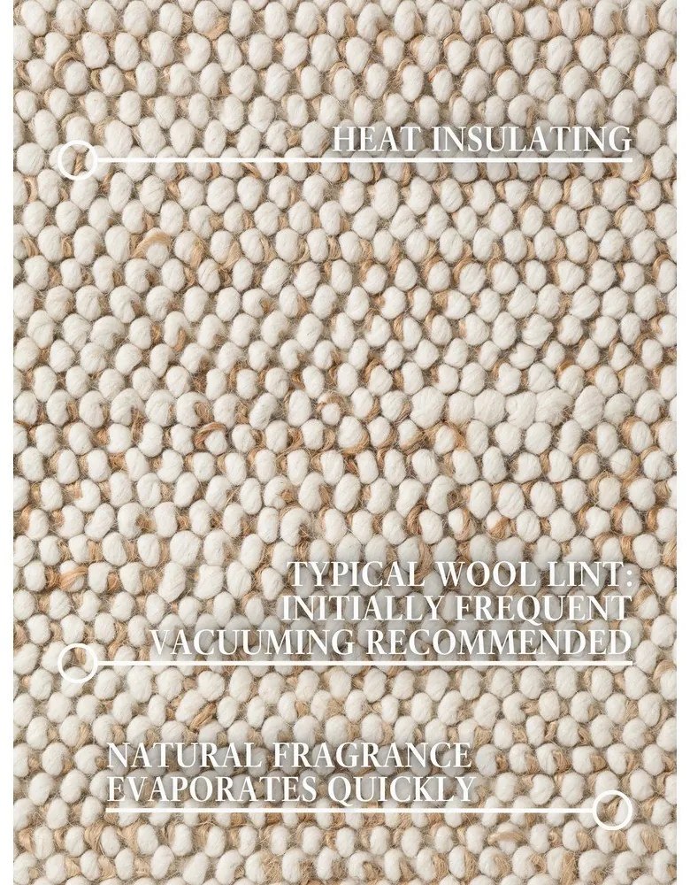 Béžový ručne tkaný koberec s prímesou vlny 200x300 cm Peas – Villeroy&amp;Boch