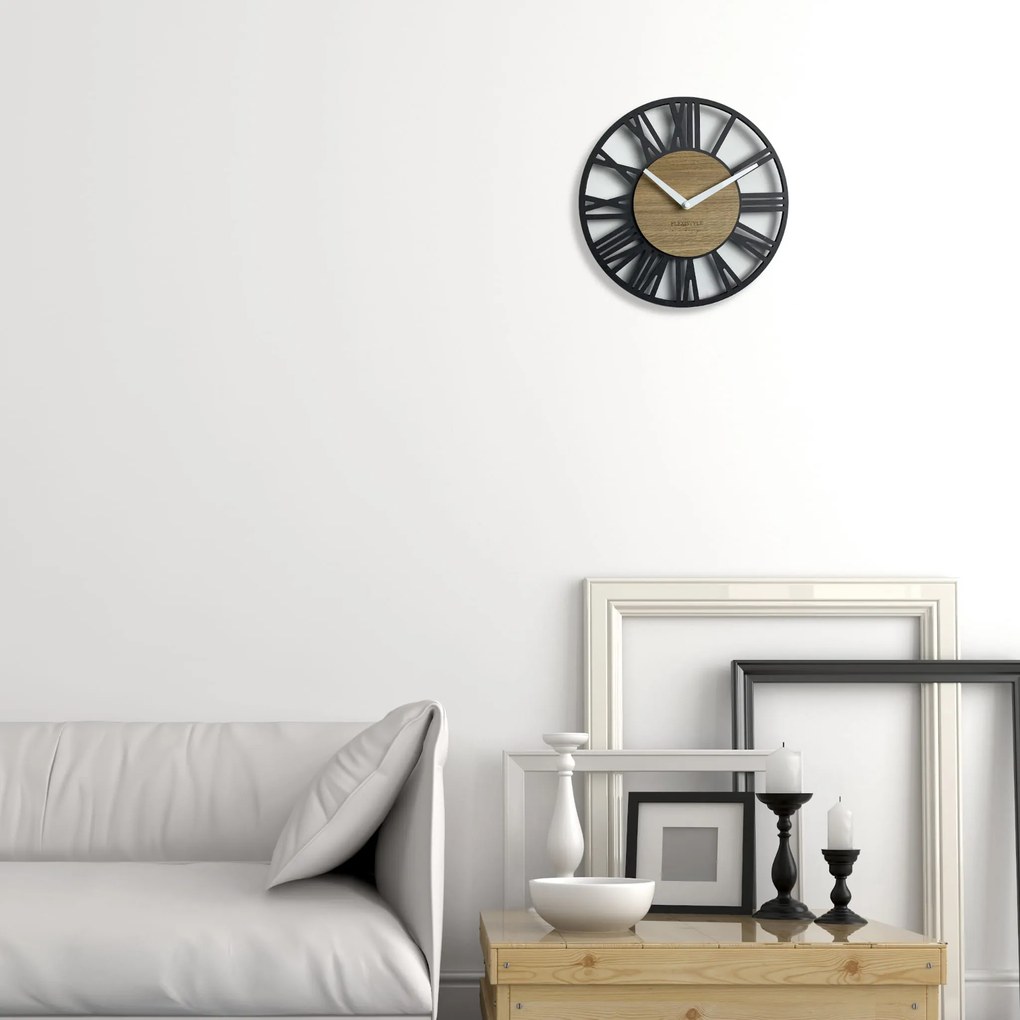 Dekorstudio Moderné drevené hodiny EKO Loft Piccolo