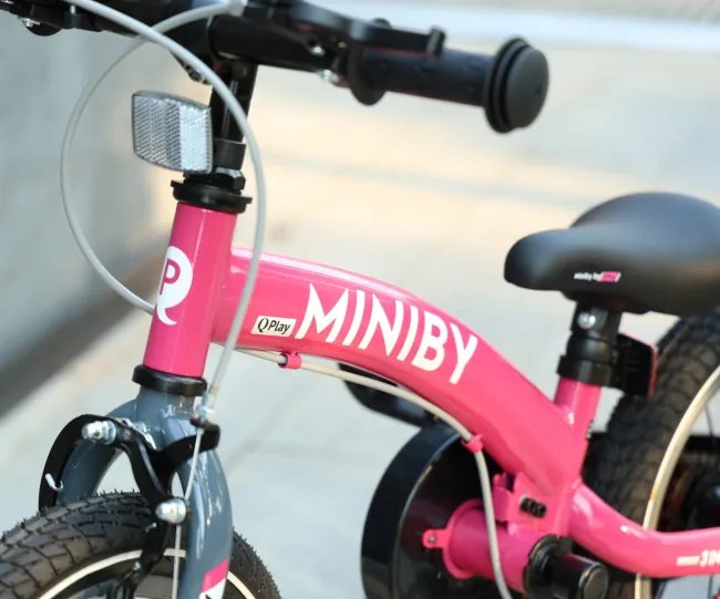Detský bicykel Miniby 14" ružový