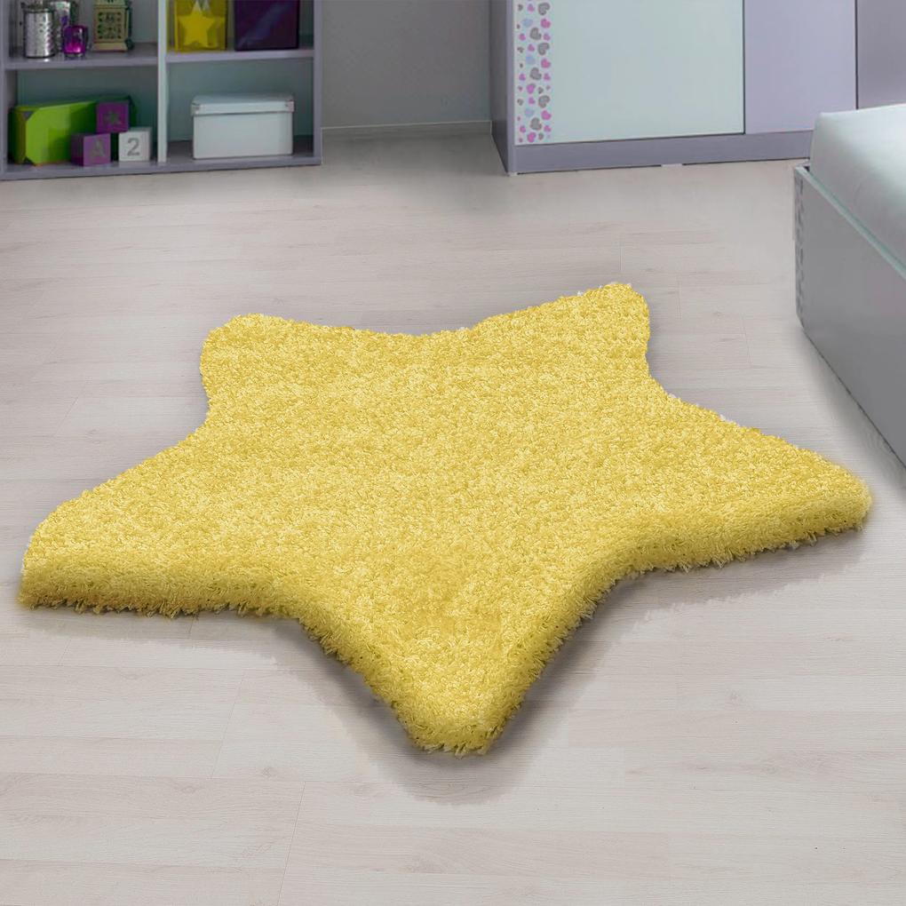 Ayyildiz koberce Kusový koberec Star 1300 yellow - 160x160 hvězda cm