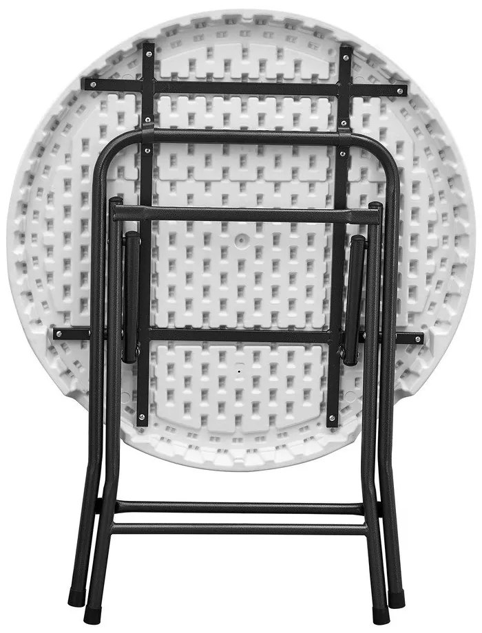 Okrúhly záhradný jedálenský stôl ø 80 cm - Rojaplast