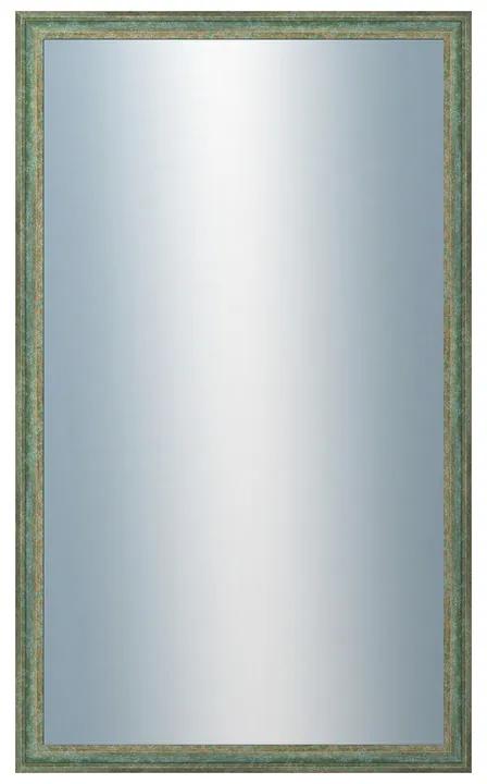 DANTIK - Zrkadlo v rámu, rozmer s rámom 60x100 cm z lišty LYON zelená (2706)