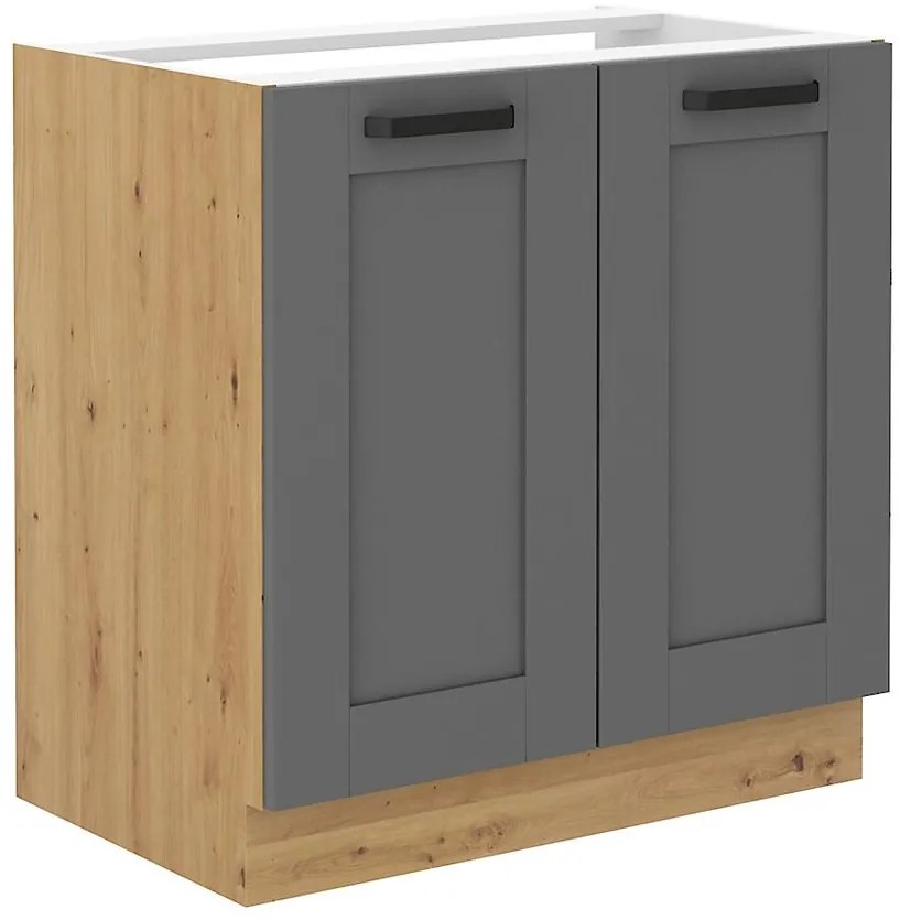 Kuchynská skrinka Luna dustgrey/artisan 80ZL 2F BB