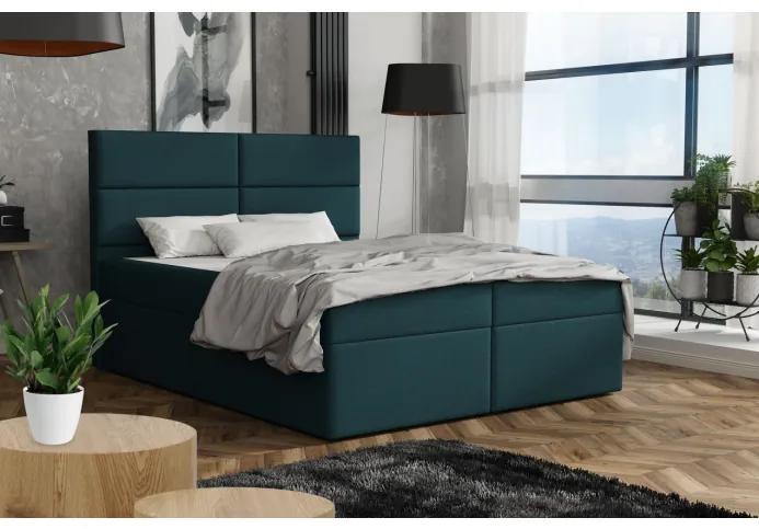 Elegantná posteľ 120x200 ZINA - modrá 2