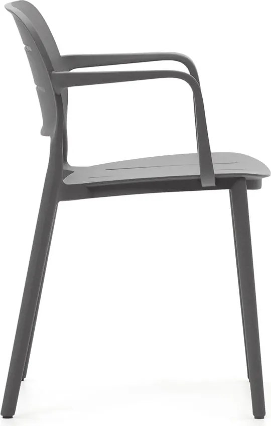 Sivá plastová záhradná stolička Morella – Kave Home