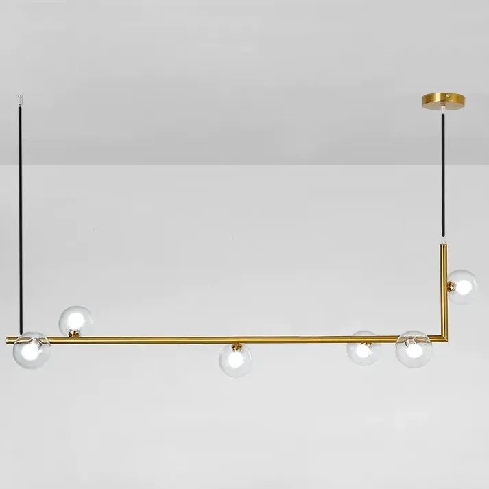Toolight - Závesné svietidlo 6xG9 25W APP690-6CP, zlatá, OSW-05470