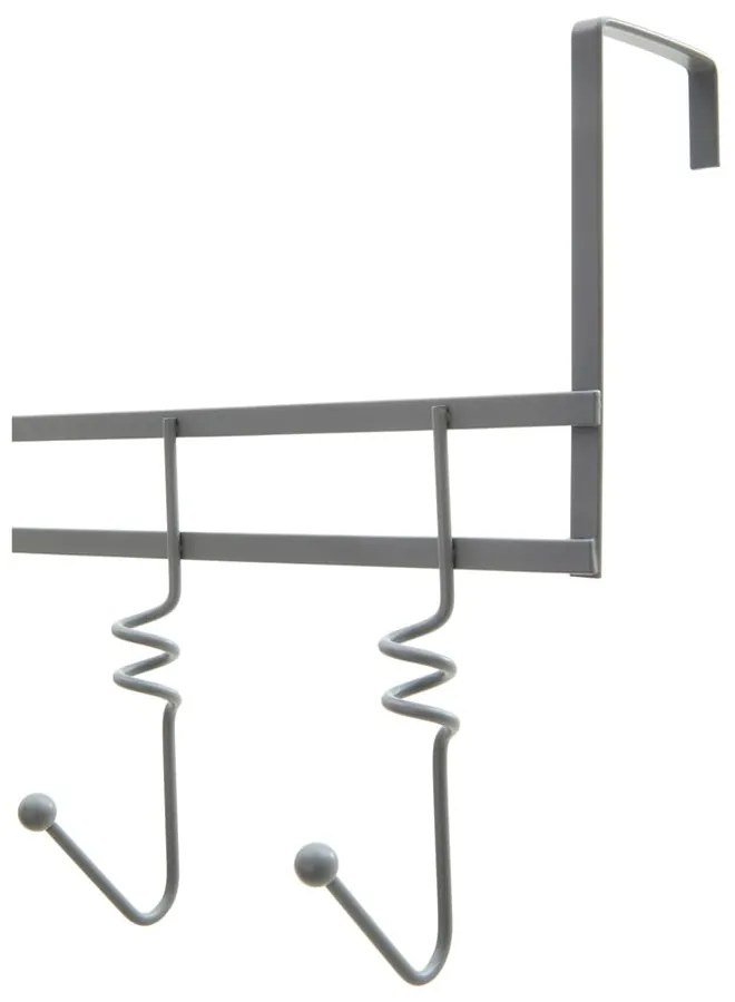 Sivý kovový vešiak na dvere 46 cm Jaxen – Premier Housewares