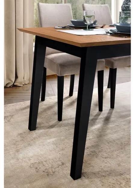 Jedálenský rozkladací stôl Lazure 40 160/240 cm dub Rustikal/čierny