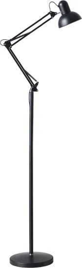 BRILAGI - Flexibilná stojacia lampa TASKER 1xE27/60W/230V 184 cm čierna