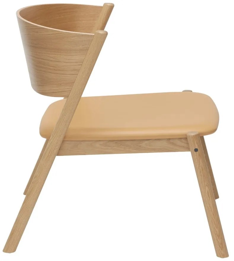 Svetlohnedé kreslo Oblique – Hübsch