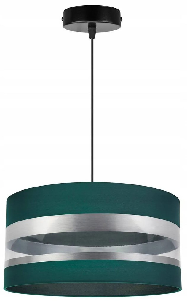 Závesné svietidlo Intense Chrome, 1x textilné tienidlo (výber zo 6 farieb), (výber z 3 farieb konštrukcie), (fi 40cm)