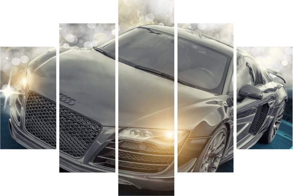 Obraz auta Audi - sivé (150x105 cm)
