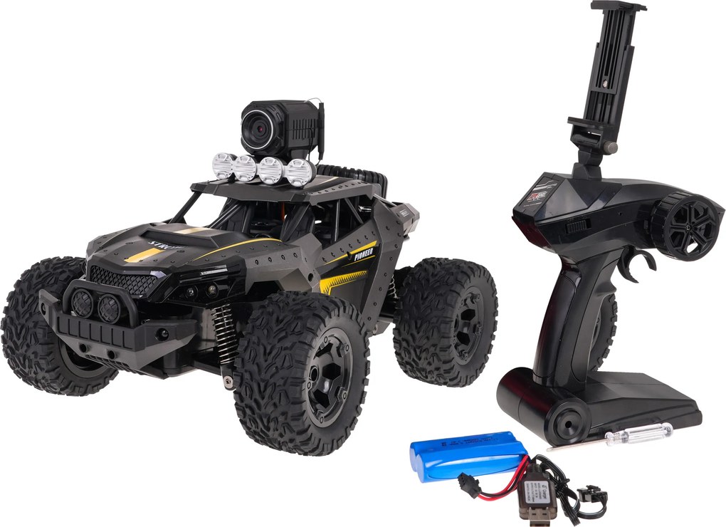 Ramiz Mega Crawler PIONEER s kamerou sivý na diaľkové ovládanie
