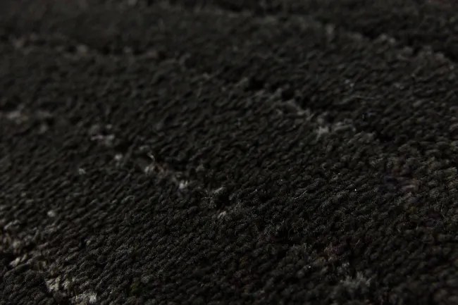 Kúpeľňový koberček Sara Black čierny, vlny