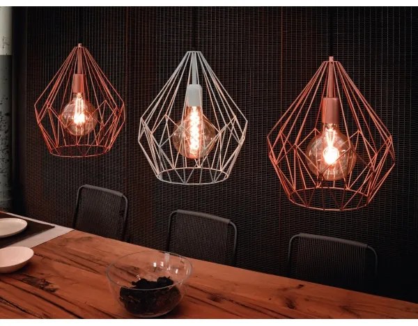 Eglo 49259 - Luster CARLTON 1xE27/60W/230V