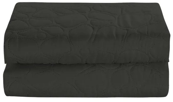 Tmavosivý prehoz na posteľ STONE Rozmer: 170 x 210 cm