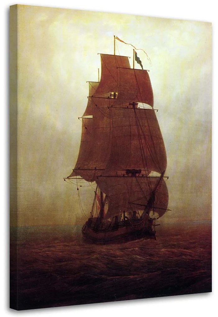 Gario Obraz na plátne Plachetnica - Caspar David Friedrich, reprodukcia Rozmery: 80 x 120 cm